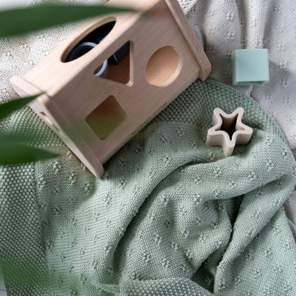 Baby's Only Ledikantdeken Mood Laurel Green - Baby's Only - Babywinkel - 8720791359461