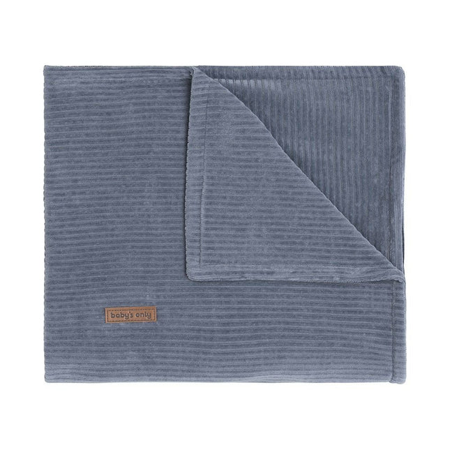 Baby's Only Ledikantdeken Sense Vintage Blue - Baby's Only - Babywinkel - 8720088336243