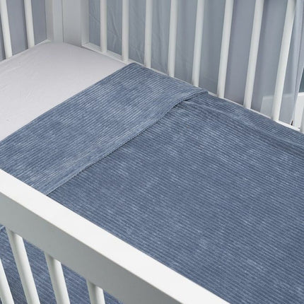 Baby's Only Ledikantdeken Sense Vintage Blue - Baby's Only - Babywinkel - 8720088336243