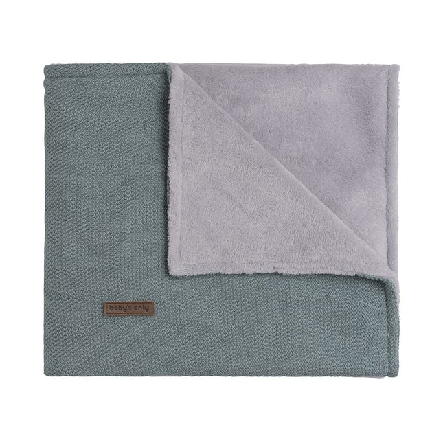 Baby's Only Ledikantdeken Teddy Classic Stonegreen - Baby's Only - Babywinkel - 8719497047543