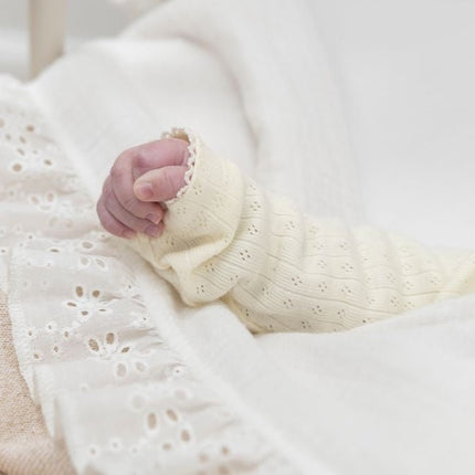 Baby's Only Ledikantlaken Calm Wit met Ruffle - Baby's Only - Babywinkel - 8720791358952
