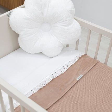Baby's Only Ledikantlaken Calm Wit met Ruffle - Baby's Only - Babywinkel - 8720791358952