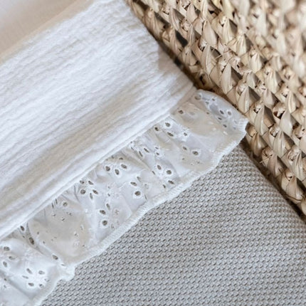 Baby's Only Ledikantlaken Calm Wit met Ruffle - Baby's Only - Babywinkel - 8720791358952