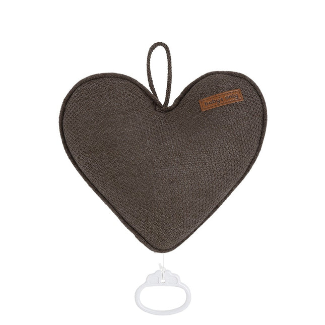 Baby's Only Muziekhanger Baby Hart Classic Cacao - Baby's Only - Babywinkel - 8720512362275