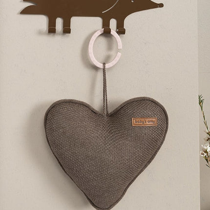 Baby's Only Muziekhanger Baby Hart Classic Cacao - Baby's Only - Babywinkel - 8720512362275