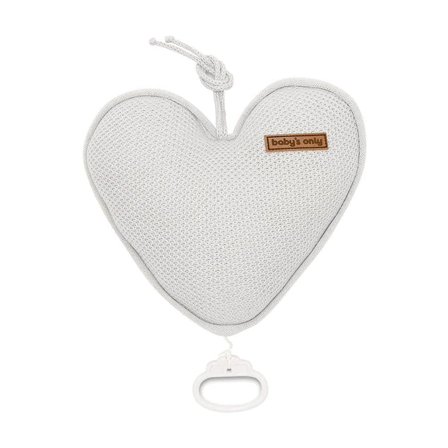 Baby's Only Muziekhanger Baby Hart Classic Zilver/Grijs - Baby's Only - Babywinkel - 8719075020876