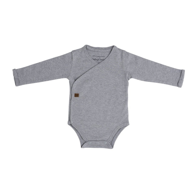Baby's Only Romper Lange Mouw Melange Grijs koop je bij Babywinkel