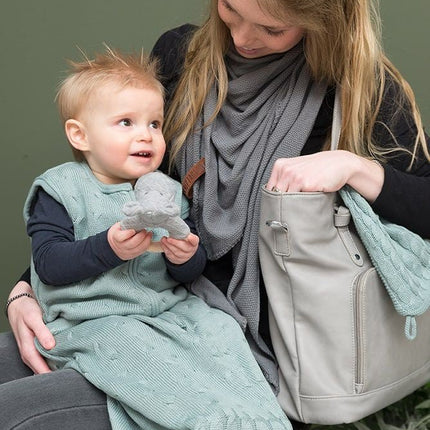 Baby's Only Slaapzak Baby Cable Stonegreen 70cm - Baby's Only - Babywinkel - 8719497043811