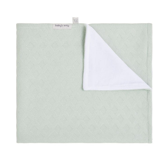 Baby's Only Wiegdeken Chenille Reef Ash Mint - Baby's Only - Babywinkel - 8720512360691