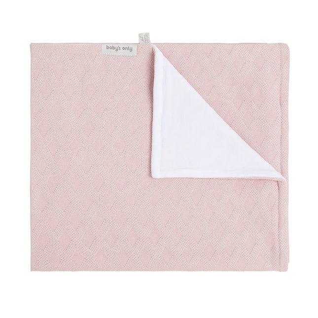 Baby's Only Wiegdeken Chenille Reef Misty Pink - Baby's Only - Babywinkel - 8720512360677