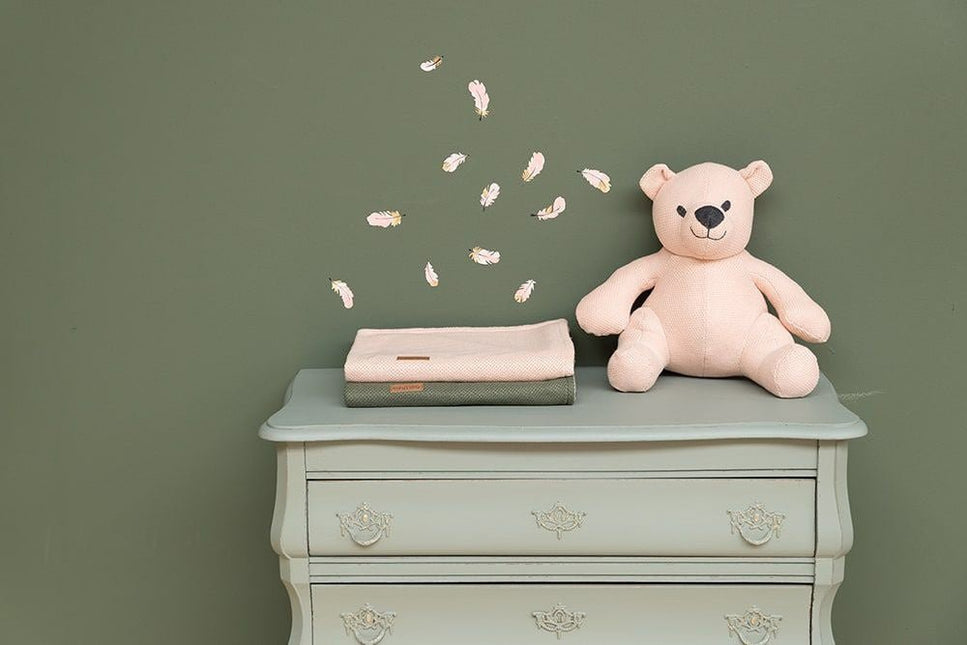 Baby's Only Wiegdeken Teddy Classic Stone Red - Baby's Only - Babywinkel - 8720088339626