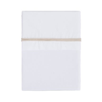 Baby's Only Wieglaken Gebreid Bies Warm/Linen/Wit - Baby's Only - Babywinkel - 8720512367423