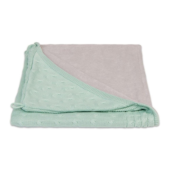 Baby's Only Wikkeldeken Baby Chenille Cable Mint koop je bij Babywinkel