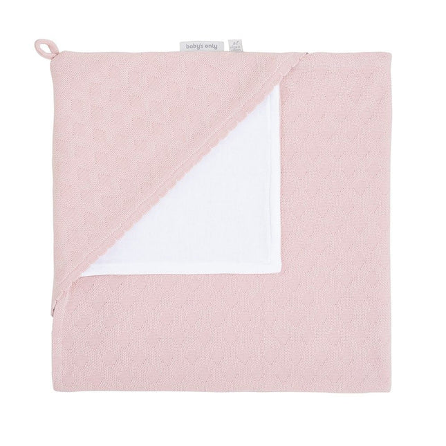 Baby's Only Wikkeldeken Baby Chenille Reef Misty Pink - Baby's Only - Babywinkel - 8720512360912