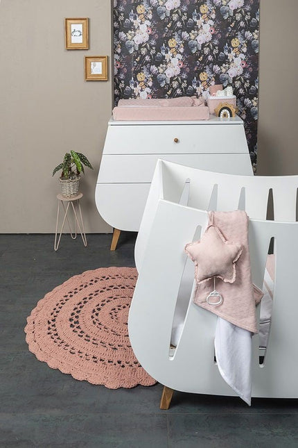 Baby's Only Wikkeldeken Baby Chenille Reef Misty Pink - Baby's Only - Babywinkel - 8720512360912