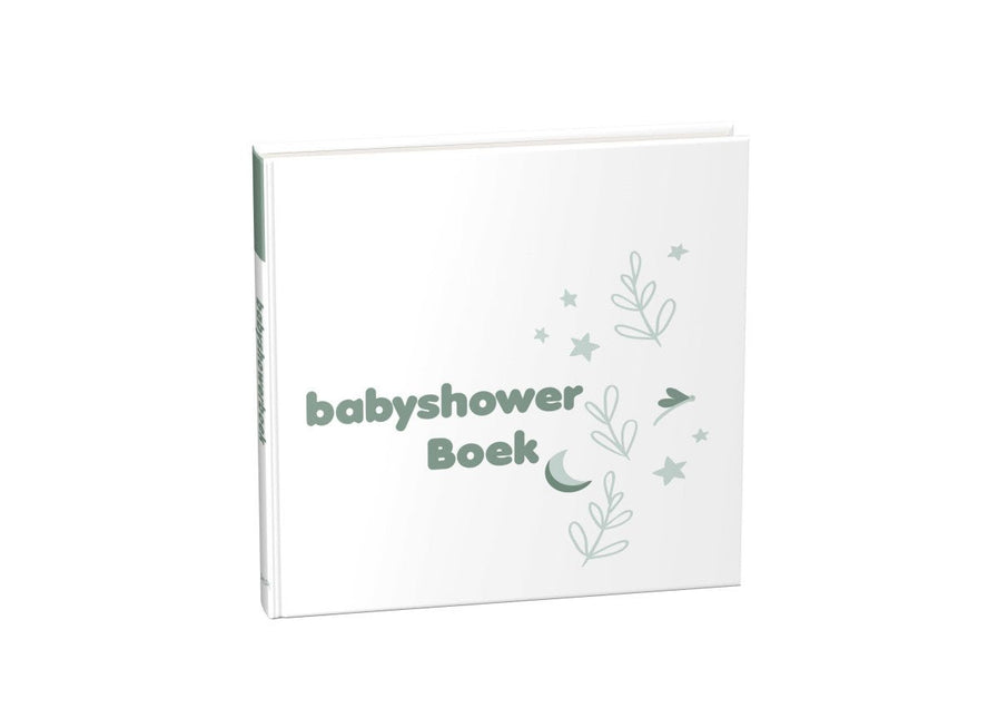 Babyshowerboek wit - groen - Babywinkel - 9789083067773