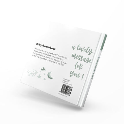 Babyshowerboek wit - groen - Babywinkel - 9789083067773