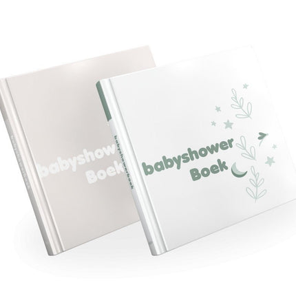 Babyshowerboek wit - groen - Babywinkel - 9789083067773