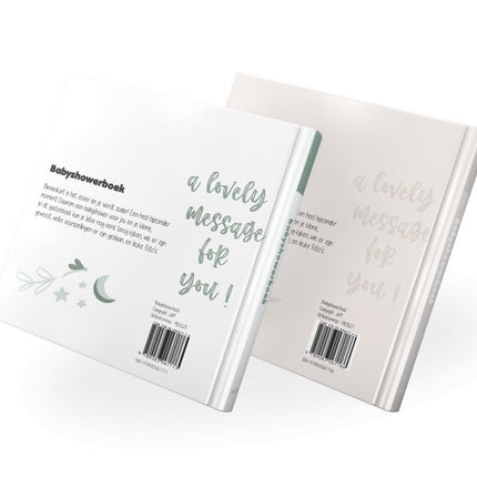 Babyshowerboek wit - groen - Babywinkel - 9789083067773