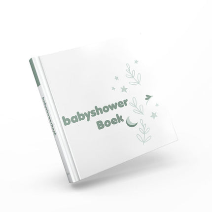 Babyshowerboek wit - groen - Babywinkel - 9789083067773