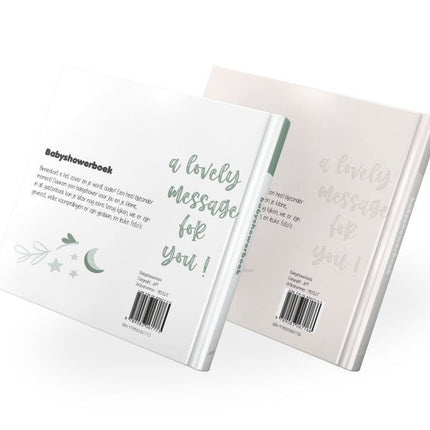 Babyshowerboek wit - groen - Babywinkel - 9789083067773