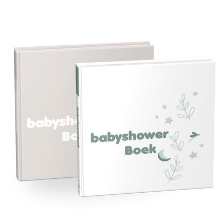 Babyshowerboek wit - groen - Babywinkel - 9789083067773