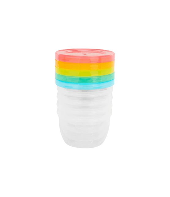 Badabulle Opbergbakjes Badabowl Fun Colors 250ml 5St - Badabulle - Babywinkel - 3661276164628