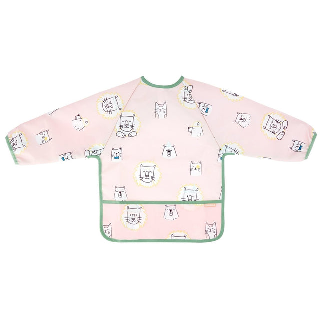 Badabulle Slabbetje Lange Mouwen Roze - Babywinkel - 3661276174153