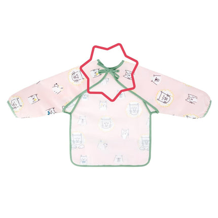 Badabulle Slabbetje Lange Mouwen Roze - Babywinkel - 3661276174153