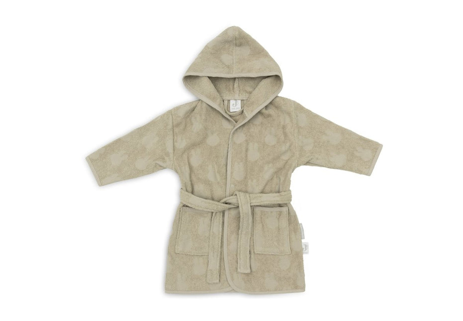 Badjas Badstof 3 - 4 jaar Miffy Jacquard - Olive Green - Babywinkel - 8717329378742