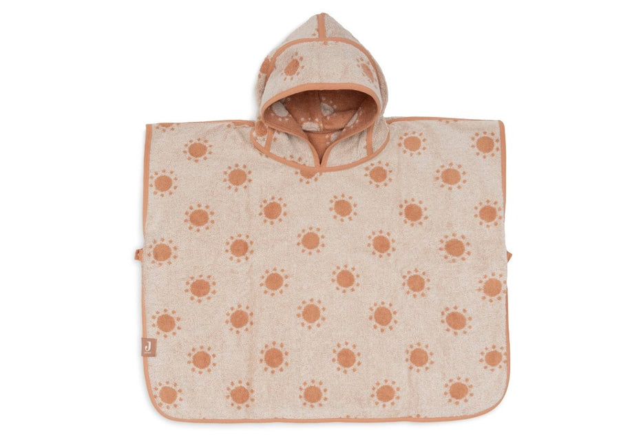 Badponcho Badstof - Jacquard Light Terra koop je bij Babywinkel