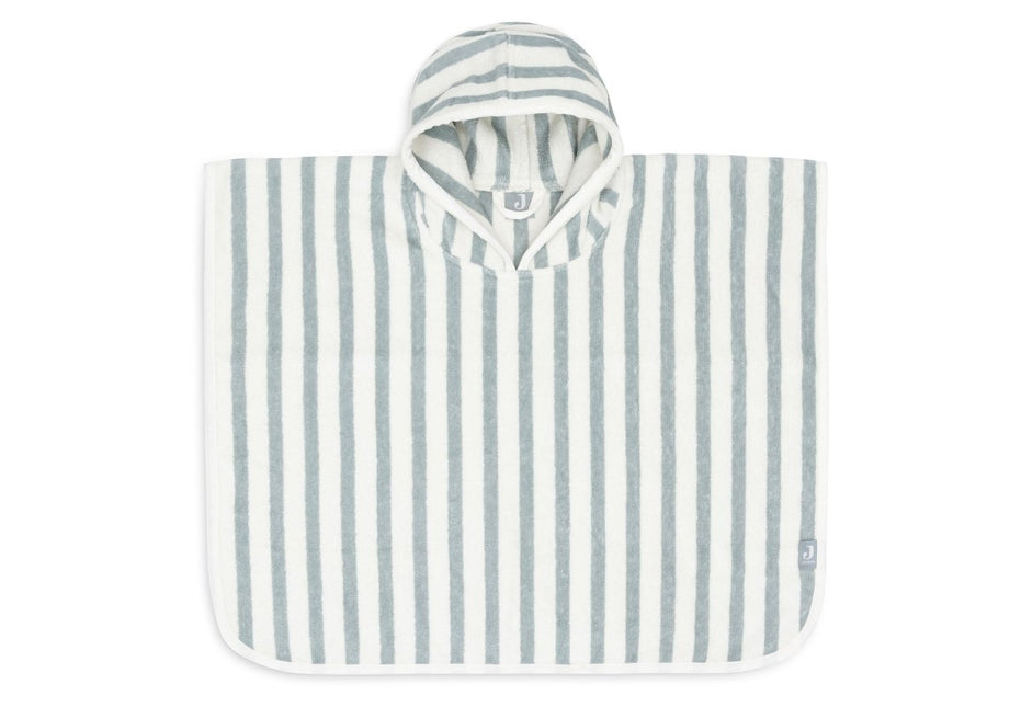 Jollein Badponcho Stripe Terry - Sea Green koop je bij Babywinkel