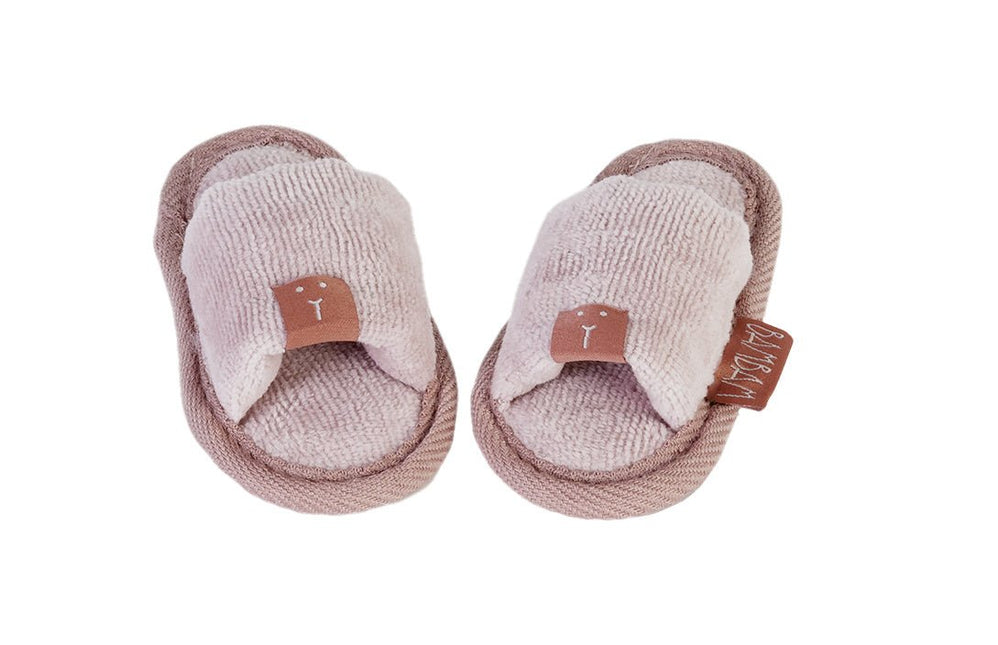BamBam Babyslofjes Biologische Slipper Roze koop je bij Babywinkel