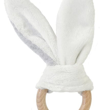 BamBam Bijtring Houten Bijtring Grijs - BamBam - Babywinkel - 8711811095865