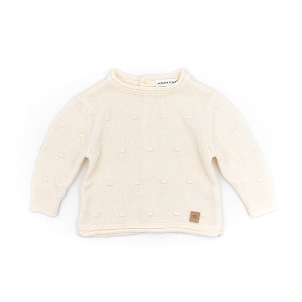 Bamboom Baby Trui Knitted Pompon Wit - Bamboom - Babywinkel - 8056201839613