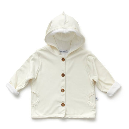 Bamboom Baby Vestje Met Capuchon Creme - Bamboom - Babywinkel - 8053306052190