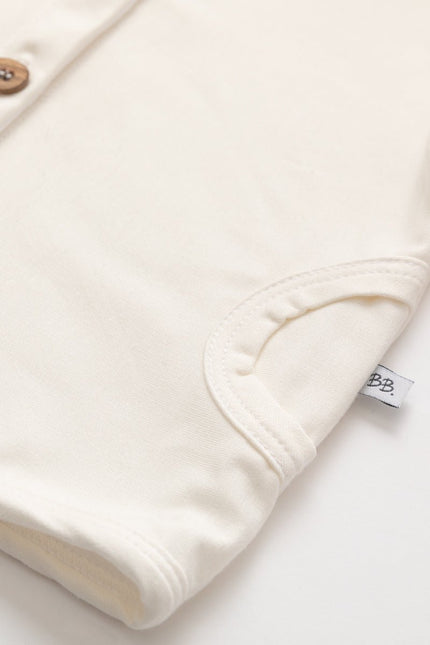 Bamboom Baby Vestje Met Capuchon Creme - Bamboom - Babywinkel - 8053306052190