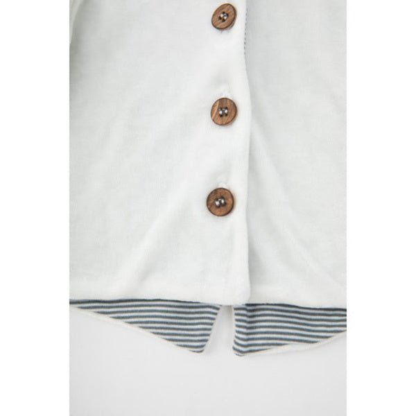 Bamboom Baby Vestje Met Capuchon Velvet Off White - Bamboom - Babywinkel - 8053306053074