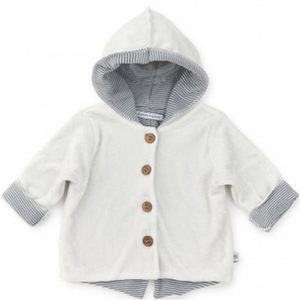 Bamboom Baby Vestje Met Capuchon Velvet Off White - Bamboom - Babywinkel - 8053306053074