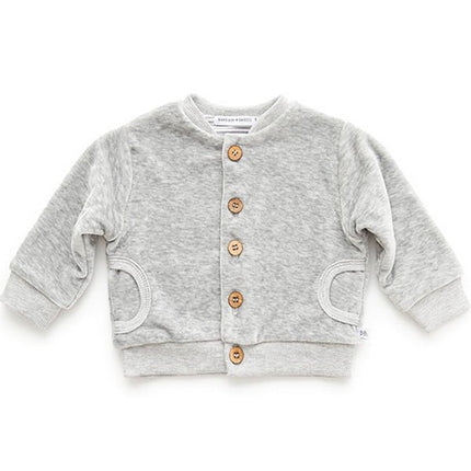 Bamboom Baby Vestje Velvet Grijs Mele - Bamboom - Babywinkel - 8054701478301