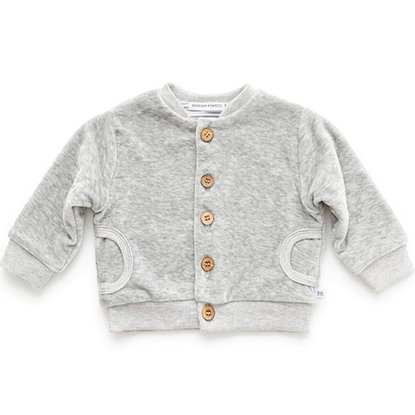 Bamboom Baby Vestje Velvet Grijs Mele - Bamboom - Babywinkel - 8054701478301