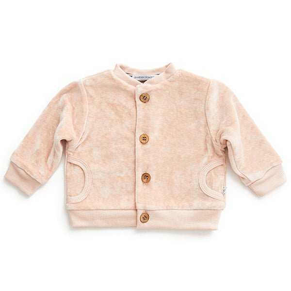 Bamboom Baby Vestje Velvet Roze koop je bij Babywinkel