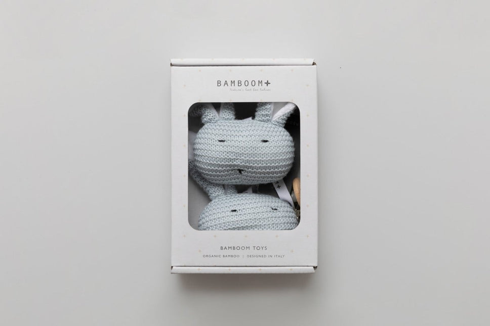 Bamboom Knuffel Met Clip Licht Blauw - Bamboom - Babywinkel - 8053306051490
