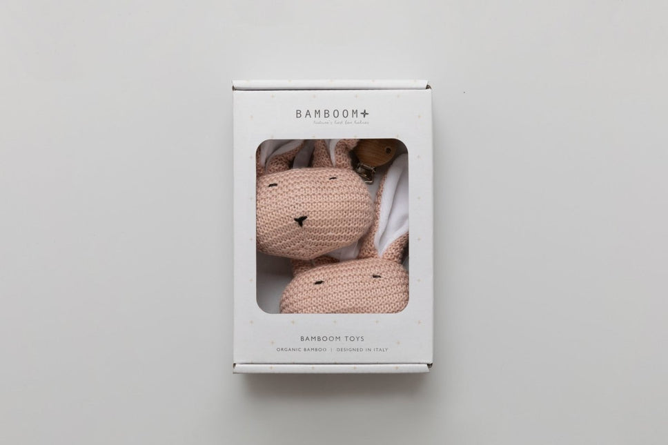 Bamboom Knuffel Met Clip Roze - Bamboom - Babywinkel - 8053306051483
