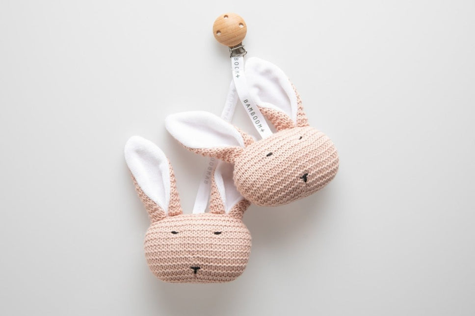 Bamboom Knuffel Met Clip Roze - Bamboom - Babywinkel - 8053306051483