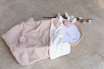 Bamboom Ledikantdeken Soft Stone Soft Pink 100x150cm - Bamboom - Babywinkel - 8053306058437
