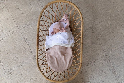 Bamboom Ledikantdeken Soft Stone Soft Pink 100x150cm - Bamboom - Babywinkel - 8053306058437
