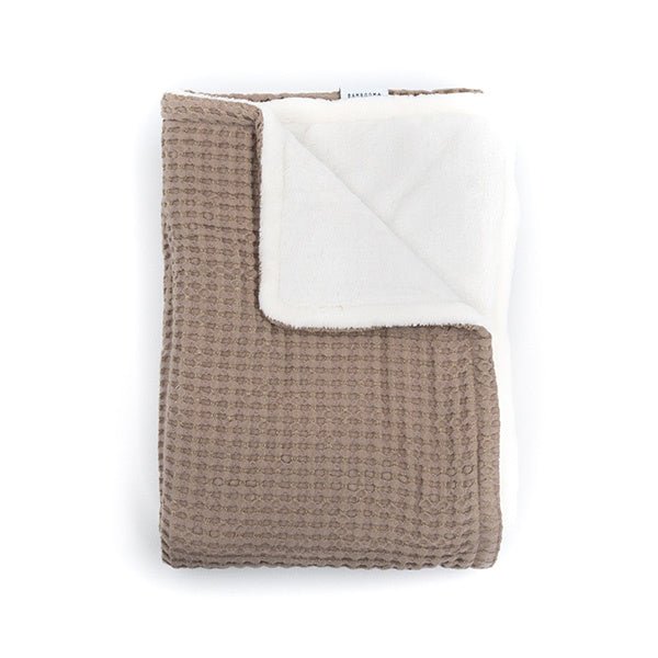 Bamboom Wiegdeken Waffle Sand 75x100cm koop je bij Babywinkel