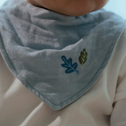 Bandana slab set van 2 - Pure Denim Blue - Babywinkel - 8721122584743