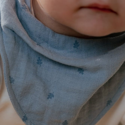 Bandana slab set van 2 - Pure Denim Blue - Babywinkel - 8721122584743